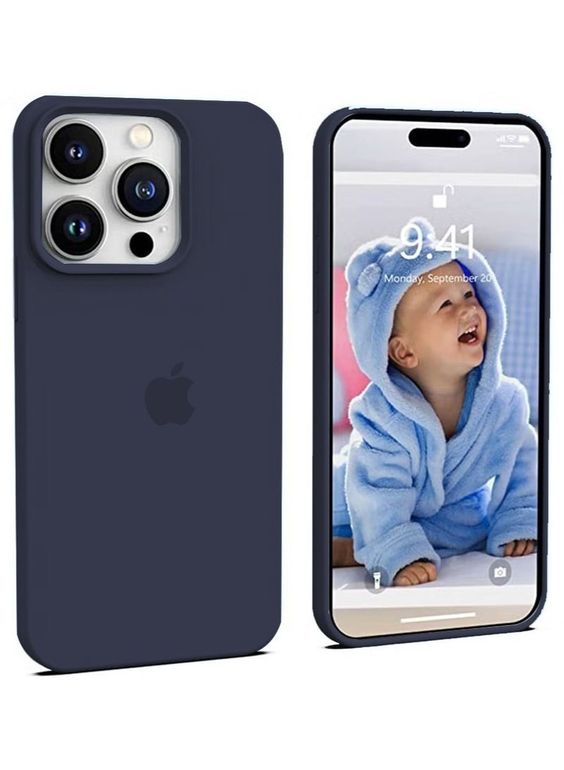 فيسوس غطاء علبة iPhone 15 Pro Mobile مع حماية سائلة من السيليكون الناعمة مكافحة الصدمات المضادة للصدمات الغطاء الخلفي الحماية النحيف مع شعور مريح باللمس والضرب - Image 1