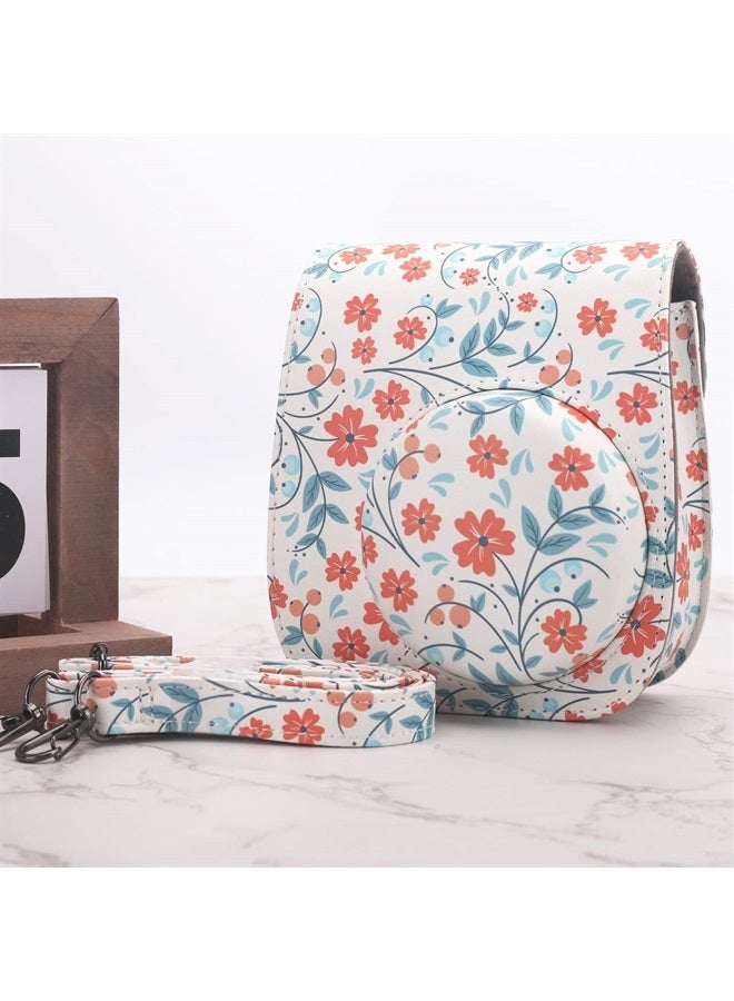 Frankmate Protective Case Compatible with Fujifilm Instax Mini 12 11 9 8 Instant Film Camera with Accessory Pocket and Adjustable Strap - Image 2