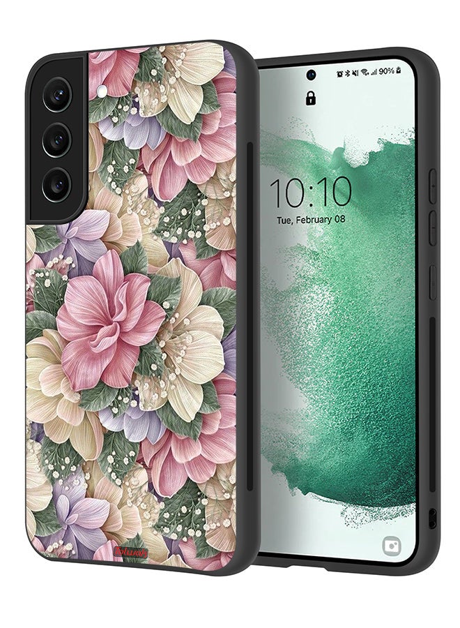 Tolwak Samsung Galaxy S22 5G Protective Case Cover Hd Floral - Image 1