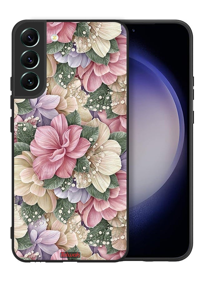 Tolwak Samsung Galaxy S22 5G Protective Case Cover Hd Floral - Image 2