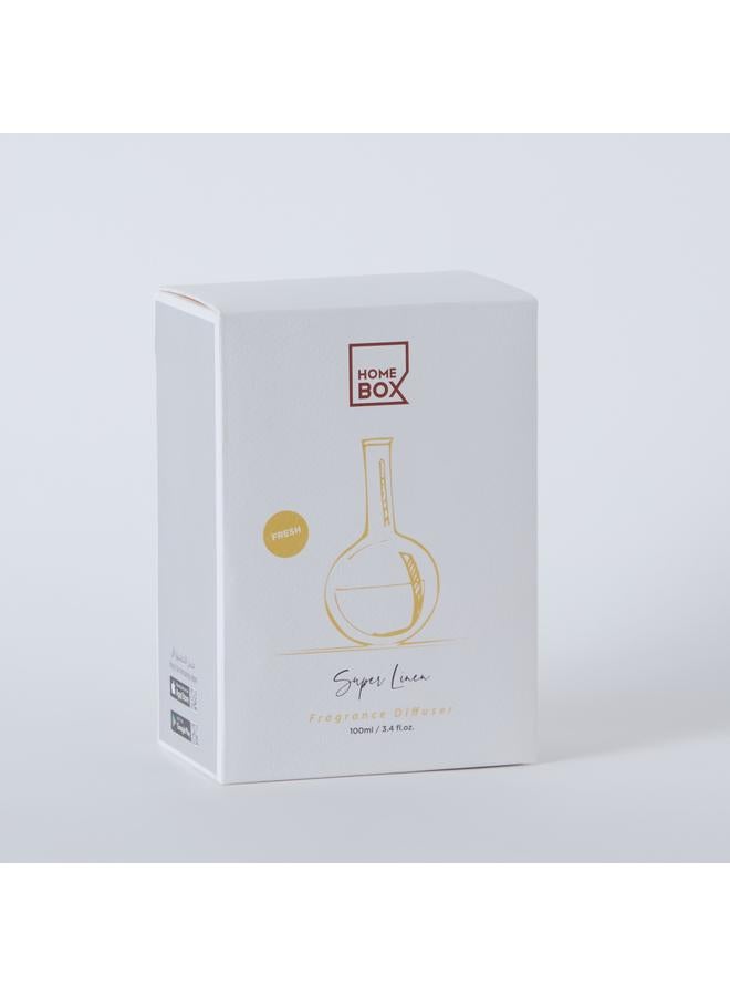 Eden 2 Piece Super Linen Reed Diffuser And Refill Oil Set With Glass Jar 100 Ml - Image 4