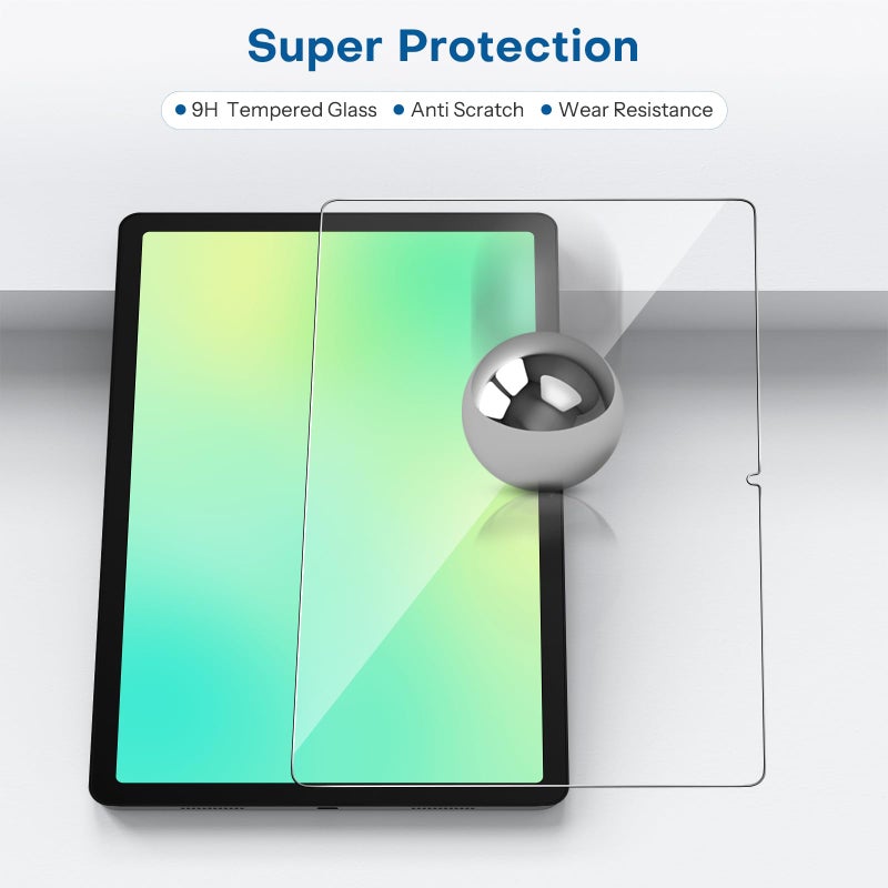SPARIN 3 Pack Screen Protector for Samsung Galaxy Tab A11 Plus (A11+)/A9 Plus (A9+) 5G 11 Inch 2025/2023, Case Friendly Tempered Glass Tablet Film, Anti Scratch, (SM-X230/X235/X236B/X210/X216/X218) - Image 4
