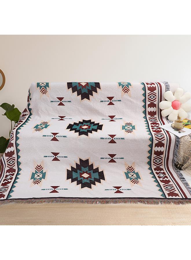 Bluejw Picnic Blanket Ethnic Style Camping Multi-functional Thread Blanket Customizable Sofa Blanket Sofa Towel Cover Blanket Camping Mat Picnic Mat - Image 1