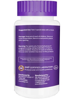 NBL Natural Vitamin B-100, Energy Production, Nervous System Health, 100 Veg Capsules  - Image 3