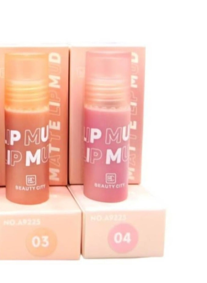 Beauty City Beauty City matte lip mud Long lasting light pink 04 