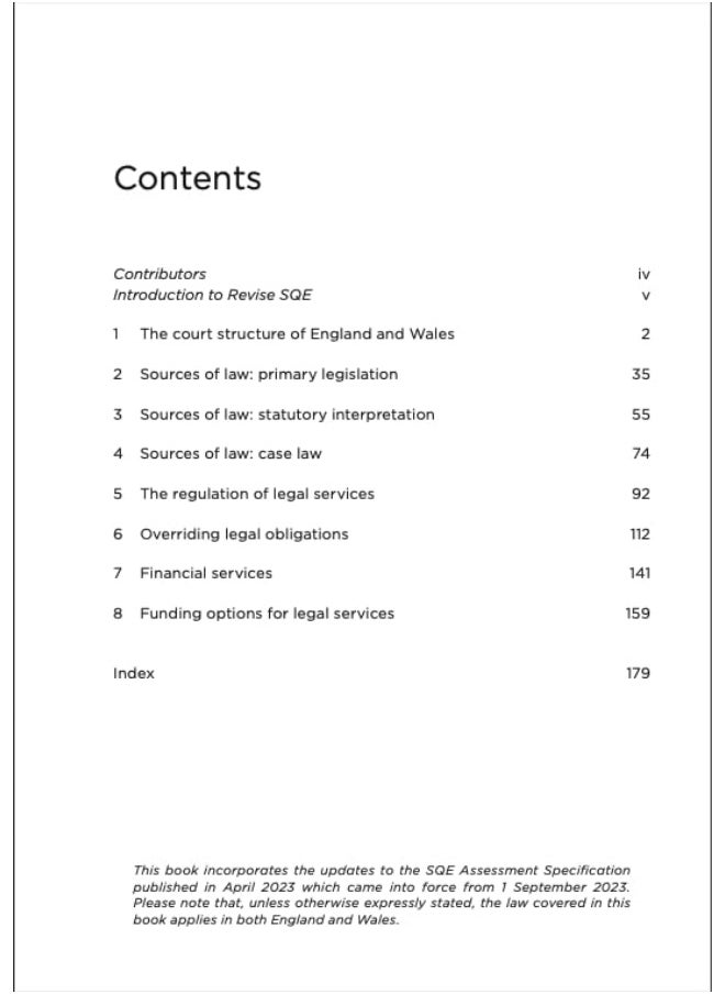 null - Revise SQE The Legal System and Services of England and Wales: SQE1 Revision Guide 2nd ed - Image 1
