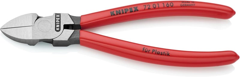 KNIPEX 72 01 160 Diagonal Cutter for plastics plastic coated 160 mm