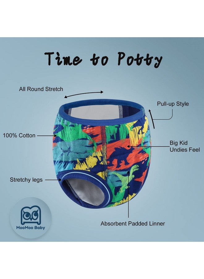 MooMoo Baby Potty Training Underwear 10 Packs Absorbent Toddler Training Pants for Boys and Girls Cotton 3T - Image 3