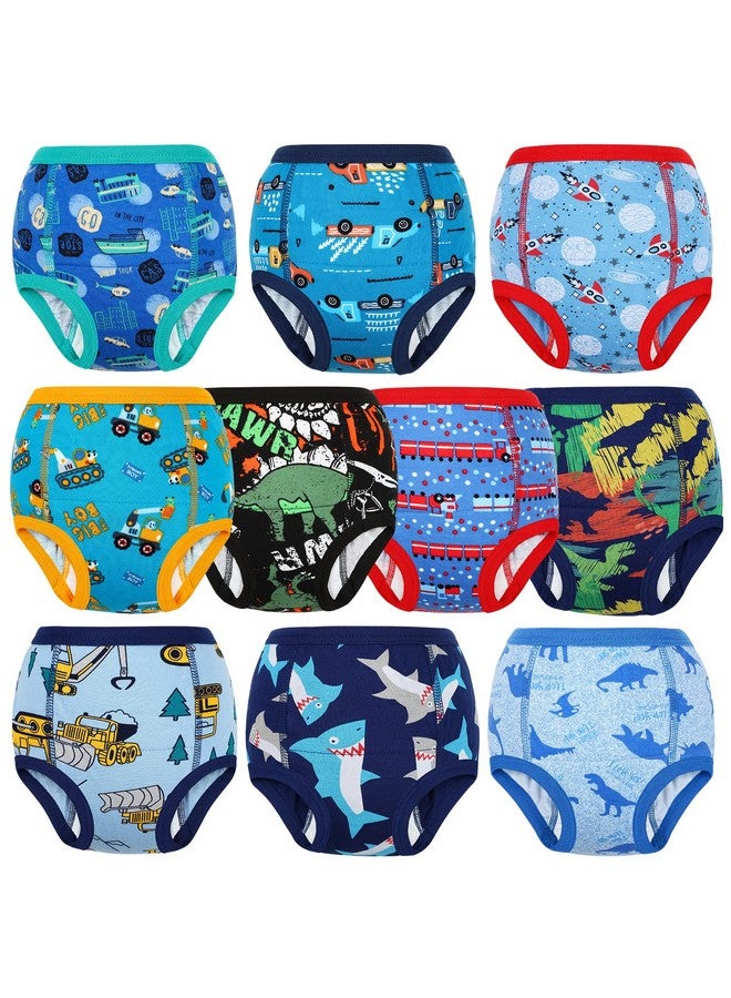 MooMoo Baby Potty Training Underwear 10 Packs Absorbent Toddler Training Pants for Boys and Girls Cotton 3T - Image 1