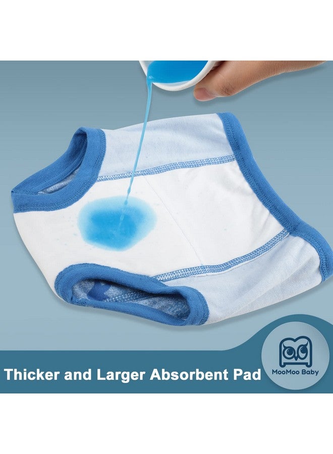 MooMoo Baby Potty Training Underwear 10 Packs Absorbent Toddler Training Pants for Boys and Girls Cotton 3T - Image 2