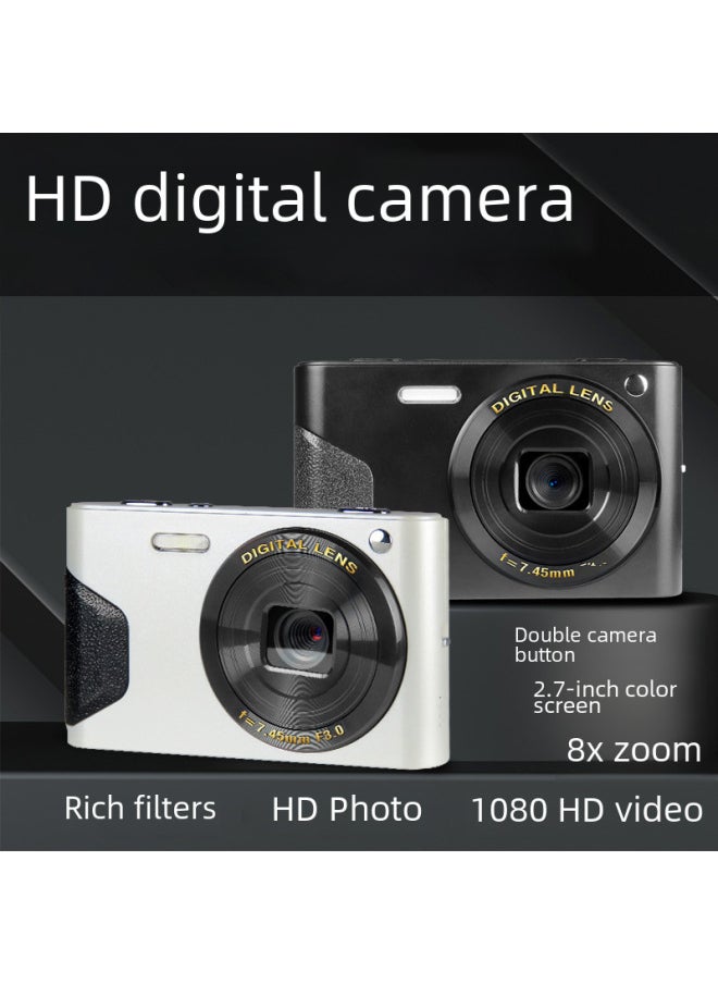 Generic 4K Student Camera 48 Million HD Daily Travel Photo Recorder Retro Macro Digital Beauty Camera-Body Color:16G SD Memory Card  - Image 5
