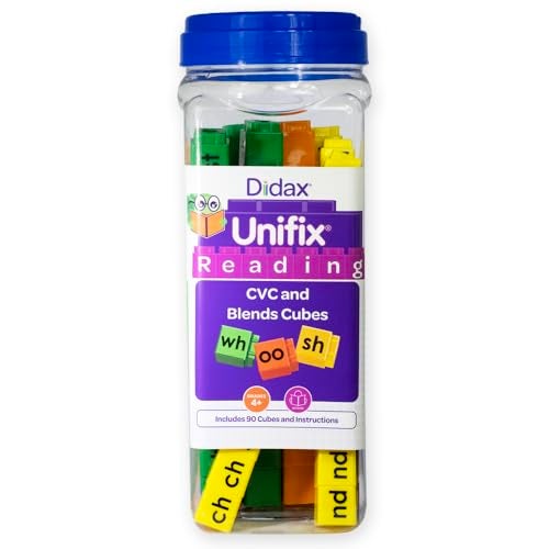 Didax Educational Resources Unifix Letter Blends Cubes Set Medium - Image 1
