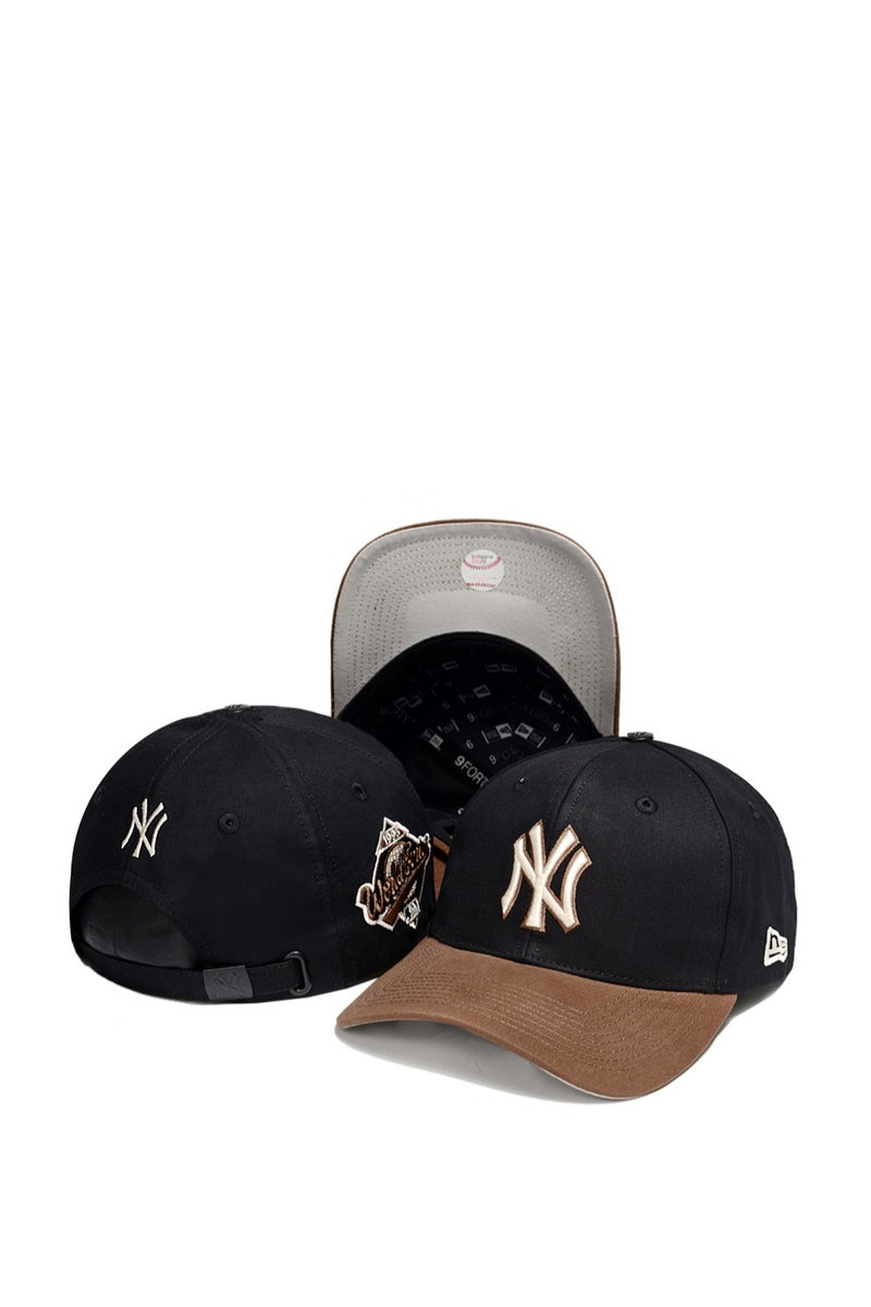 New Era MLB New York Yankees Black and Brown Adjustable Cap with World Series Patch