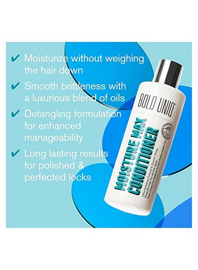 BOLD UNIQ Moisturizing & Hydrating Conditioner For Dry Hair & Scalp. Deeply Nourishes Detangles & Repairs Damaged Colored Curly & Frizzy Hair. Petaapproved Vegan & Crueltyfree. Sulphate & Paraben Free 8 Fl.Oz - Image 5