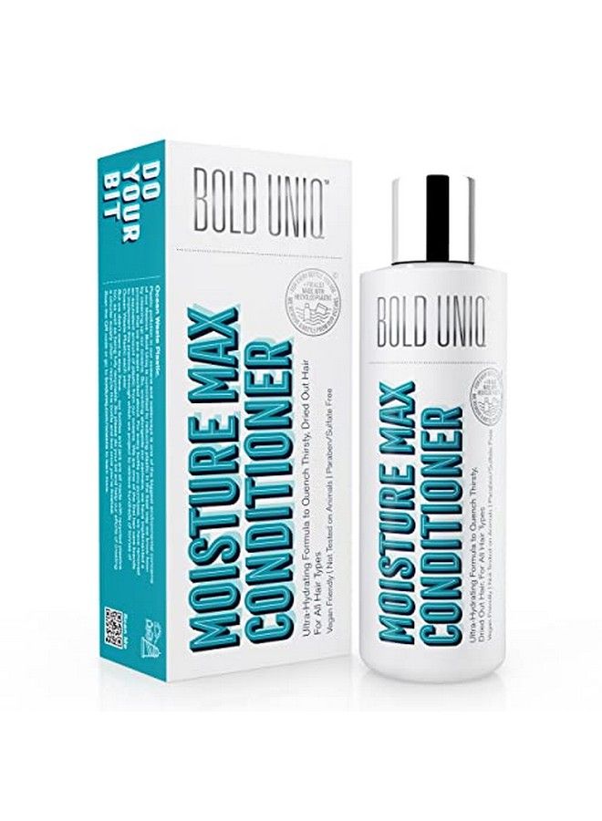 BOLD UNIQ Moisturizing & Hydrating Conditioner For Dry Hair & Scalp. Deeply Nourishes Detangles & Repairs Damaged Colored Curly & Frizzy Hair. Petaapproved Vegan & Crueltyfree. Sulphate & Paraben Free 8 Fl.Oz - Image 1
