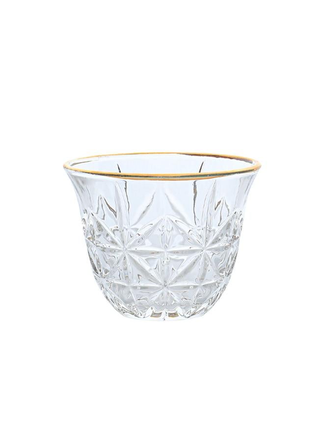 Alsaif Bialat Tea And Coffee Serving Set 30 Pieces Clear - Image 2