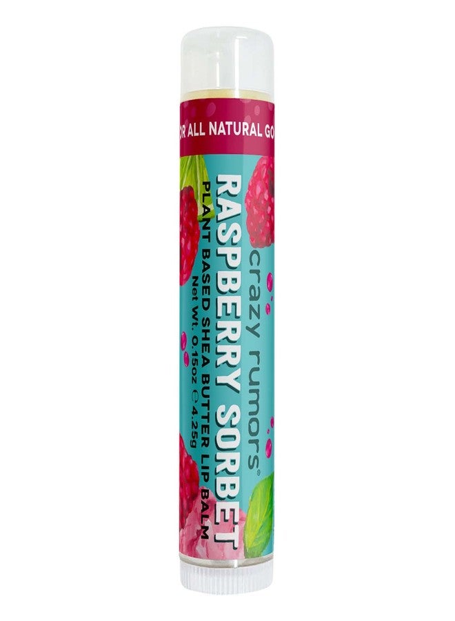 Crazy Rumors Raspberry Sorbet Lip Balm. 100% Natural, Vegan, Plant-Based, Made in USA (1-Pack) - Image 1