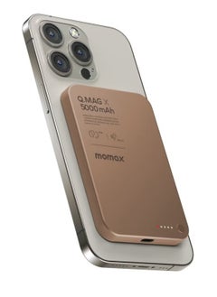 Momax Q.MAG X 5000mAh Wireless Magnetic Power Bank – USB-C PD Fast Charging, Up to 15W Output  - Image 1