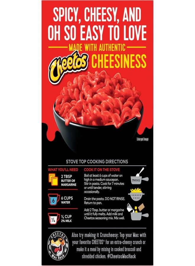 Cheetos Mac'N Cheese Flamin' Hot Flavor 5.6 OZ | Spicy Cheesy Macaroni Pasta | Rare Imported Snack Box - Image 4