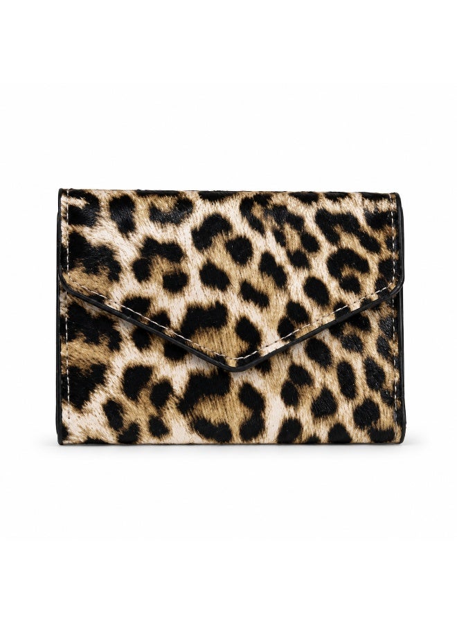 zoba Luxury women's wallet with a beige and black leopard print – stylish and modern design, high-quality material, practical and lightweight - Image 5