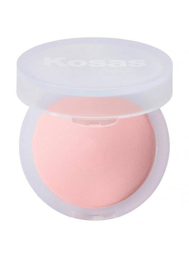 كوساس مجموعة كوساس كلاود بودرة تثبيت وتنعيم مخبوزة بلون وردي شفاف وقناع ورقي مجاني - Image 2