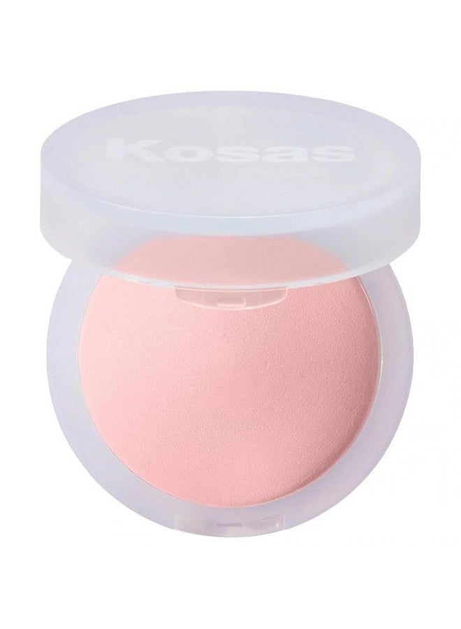 كوساس مجموعة كوساس كلاود بودرة تثبيت وتنعيم مخبوزة بلون وردي شفاف وقناع ورقي مجاني - Image 1