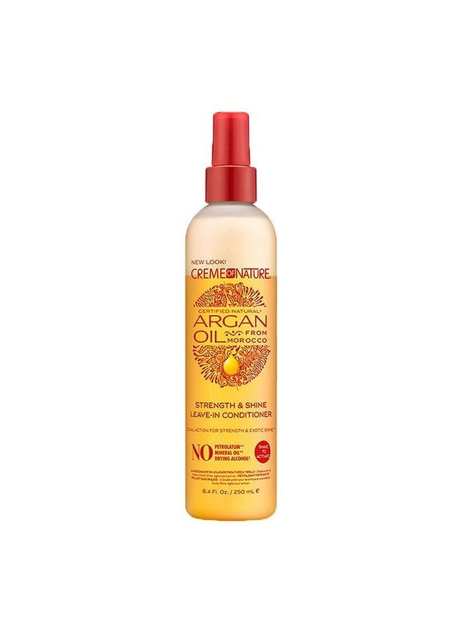 Creme of Nature زيت الأركان بلسم يُترك على الشعر مع تركيبة لفك تشابك وتكييف الشعر العادي 8.45 أونصة سائلة  - Image 2