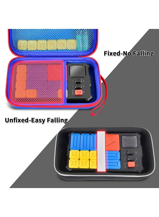 casmilee casmilee Case Compatible with Giiker Super Slide Brain Games, Brain Teaser Puzzles Organizer Storage Bag, Flow Slider Puzzle Game Holder (Blue)  - Image 3