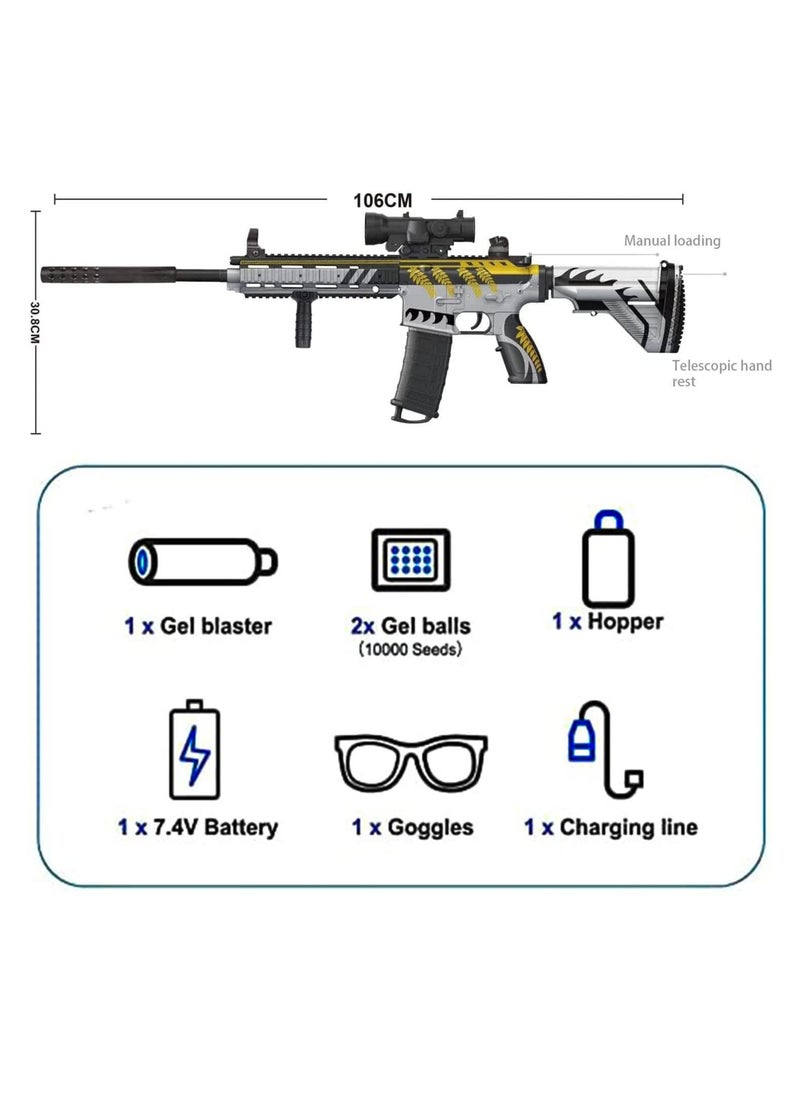 Moonmen - Toys Sports & Outdoor Play Blasters Gel Balls Blaster Toy Gun 106cm M416 with 30000 Water Beads For Kids - Image 1