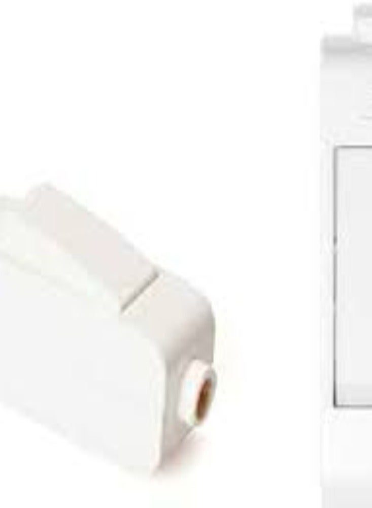 KNP KNP White Hanging Bed Switch Without Indicator is a type of switch typically used for controlling lighting or other electrical devices from a convenient hanging position.  - Image 2