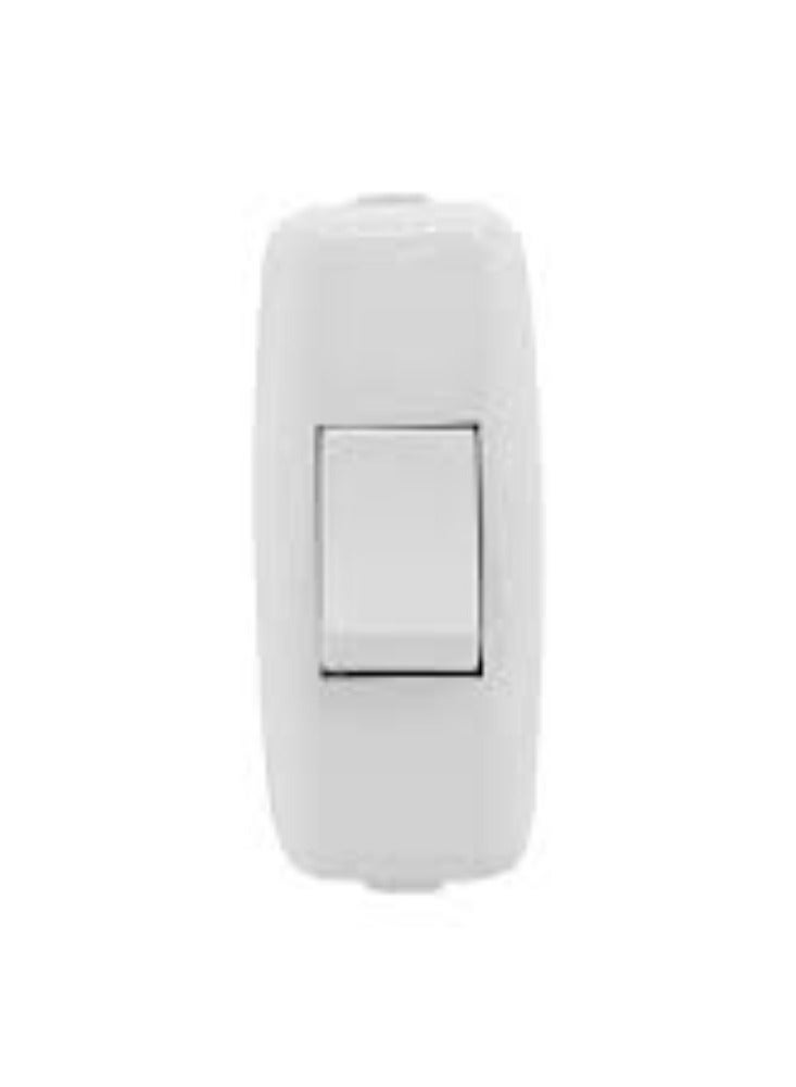 KNP KNP White Hanging Bed Switch Without Indicator is a type of switch typically used for controlling lighting or other electrical devices from a convenient hanging position.  - Image 3