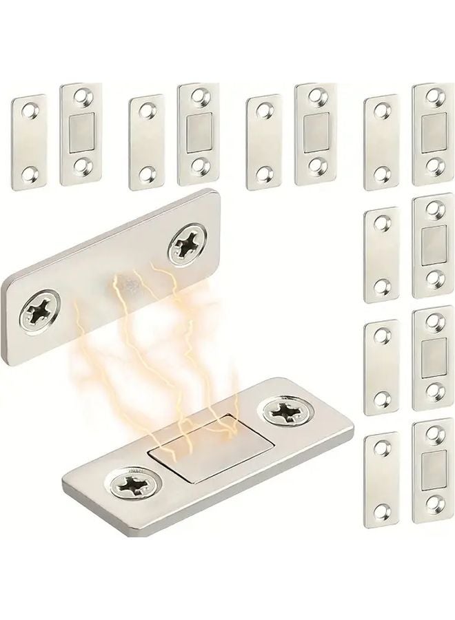 4pcs Silvery Ultra Thin Cabinet Magnetic Catch For Kitchen Cupboard Door Closure - Image 2