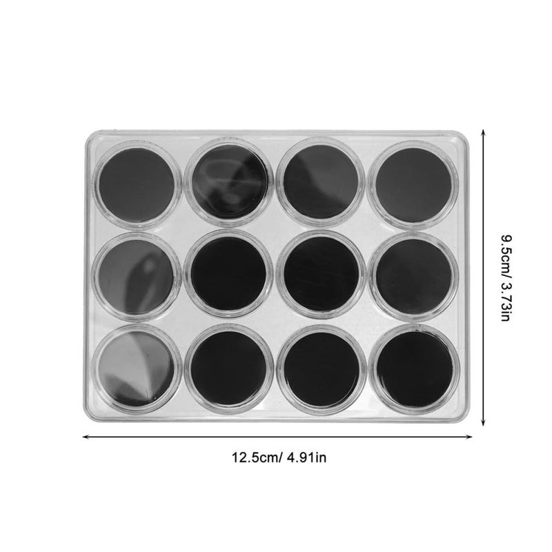 2 Pieces Acrylic Jewelry Tray And Stone Display Box With Lid Small Round Gemstone Organizer For Loose Gems Ring Holder Storage Clear - Image 3