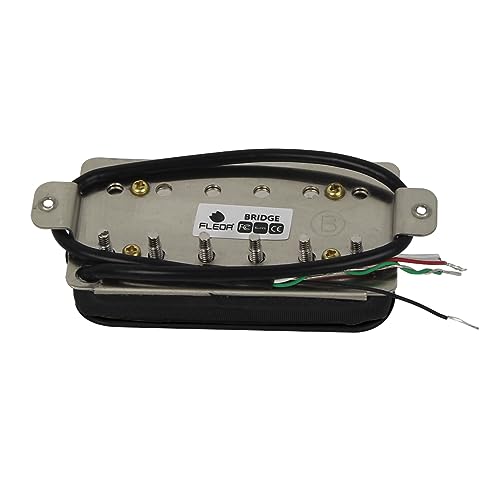 FLEOR Electric Guitar Humbucker Pickups Bridge Alnico 5 Pickup Black - Image 3