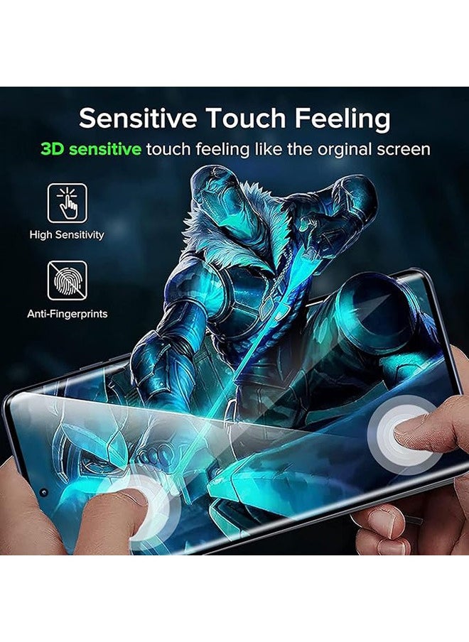 2 Pack Motorola Edge 60 Fusion 5G Screen Protector, 9H Tempered Glass Screen Protector for Motorola Edge 60 Fusion 5G, Premium 3D Curved Edge Guard Film, Case Friendly, Anti-Scratch Film (Edge Adhesive)