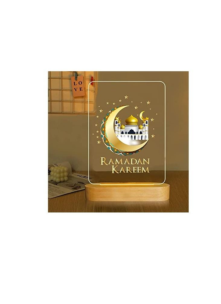 PRINTSHOP4ME LED Night Table Lamp With Base For Ramadan Decorations  - Image 5