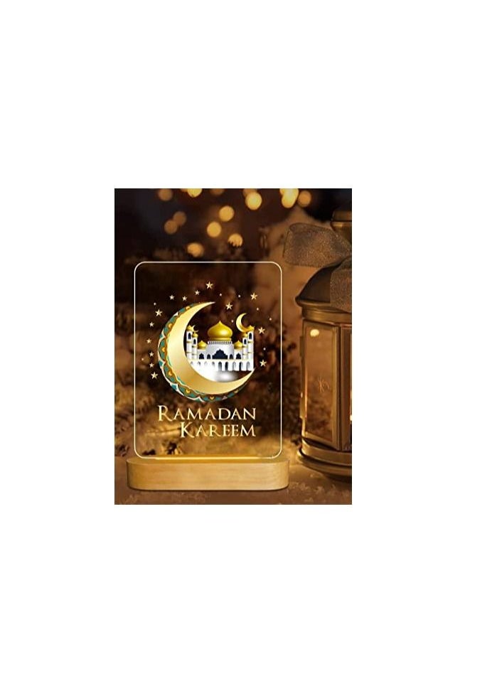 PRINTSHOP4ME LED Night Table Lamp With Base For Ramadan Decorations  - Image 2