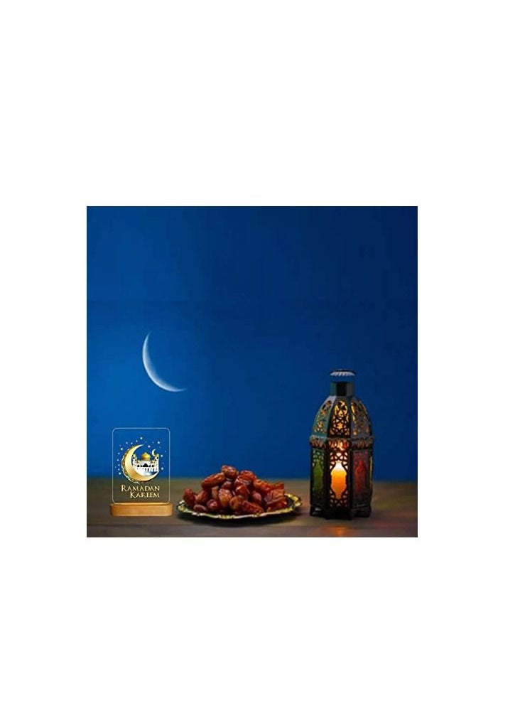 PRINTSHOP4ME LED Night Table Lamp With Base For Ramadan Decorations  - Image 3
