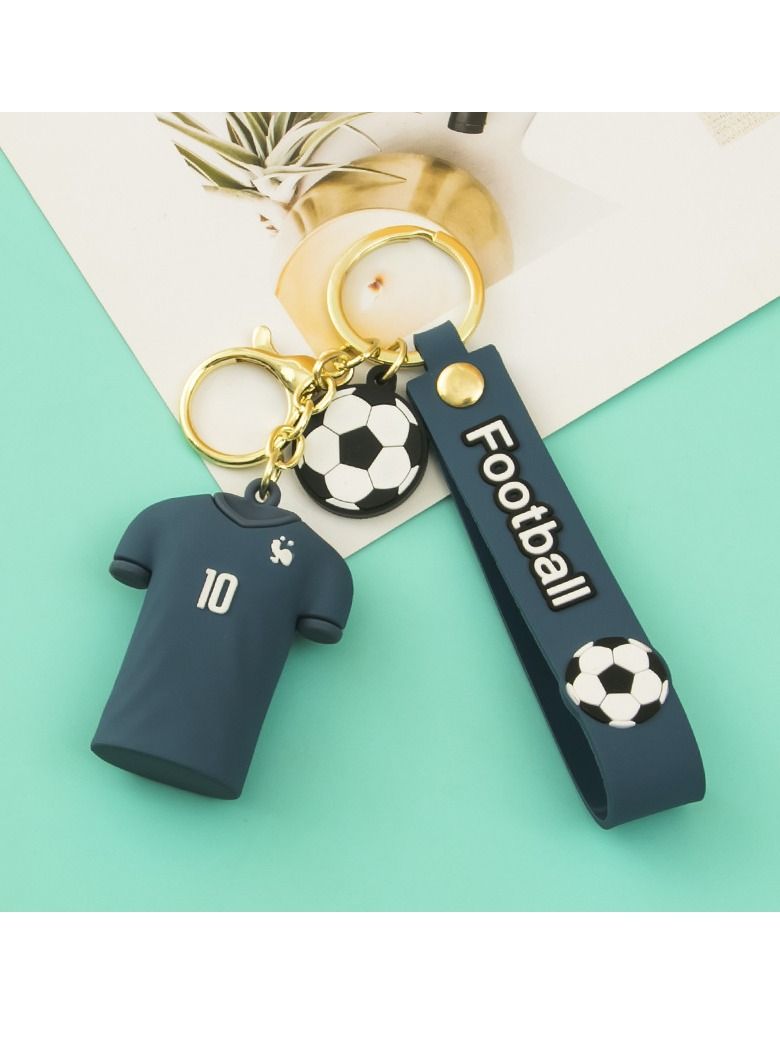 M MIAOYAN M MIAOYAN trendy cartoon football jersey pendant car key chain school bag ornaments exquisite small gifts  - Image 1