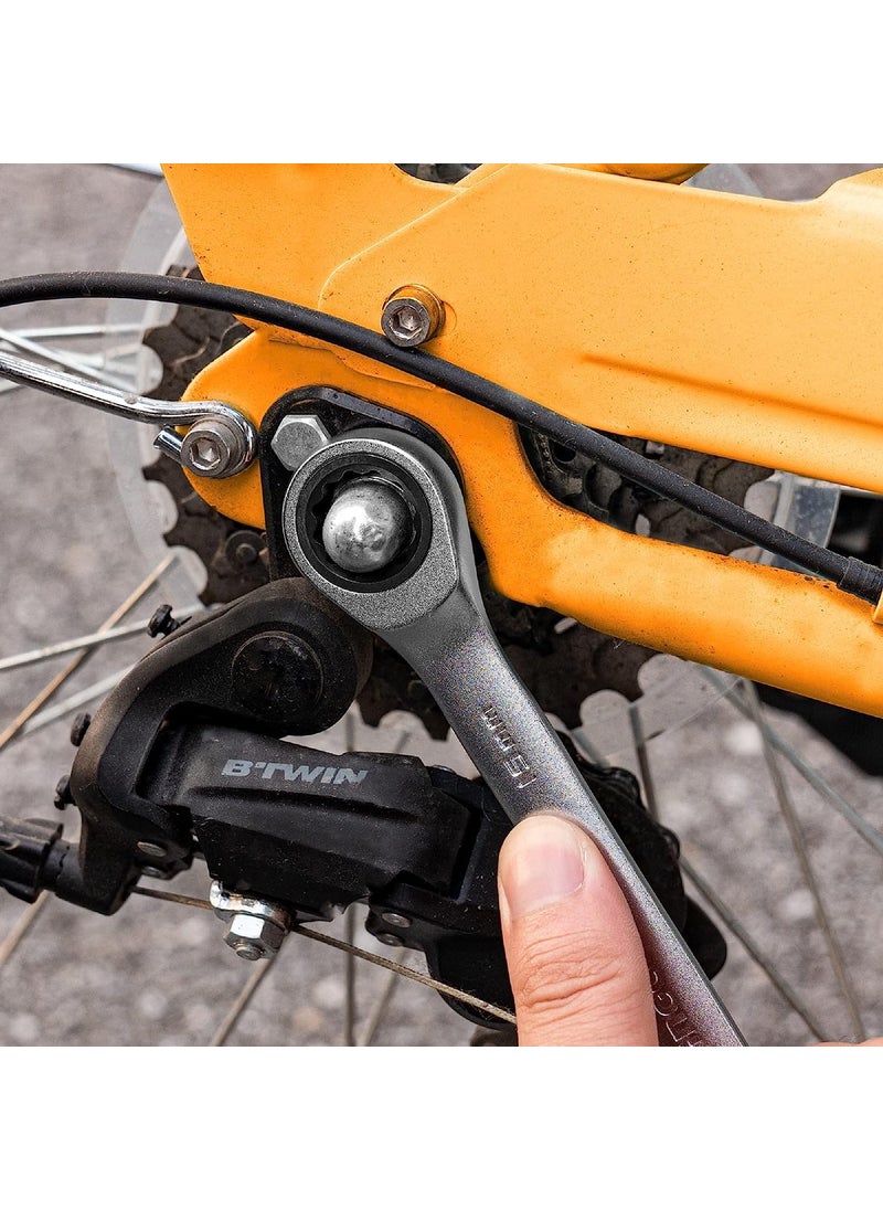 Generic Sourcing Industrial Ratcheting Combination Wrench Spanner Head Geared Wrench Ratchet Spanner 8 mm HCSPAR081 A1  - Image 2