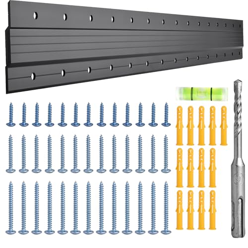 Antimbee French Cleat Hanger Heavy Duty 30 Inch Aluminum Z Bar Clips Hanger Interlocking Wall Mounting Bracket for Hanging Picture Mirror Headboard Whiteboard Floating Cabinet Panel Shelf Pallet - Image 1