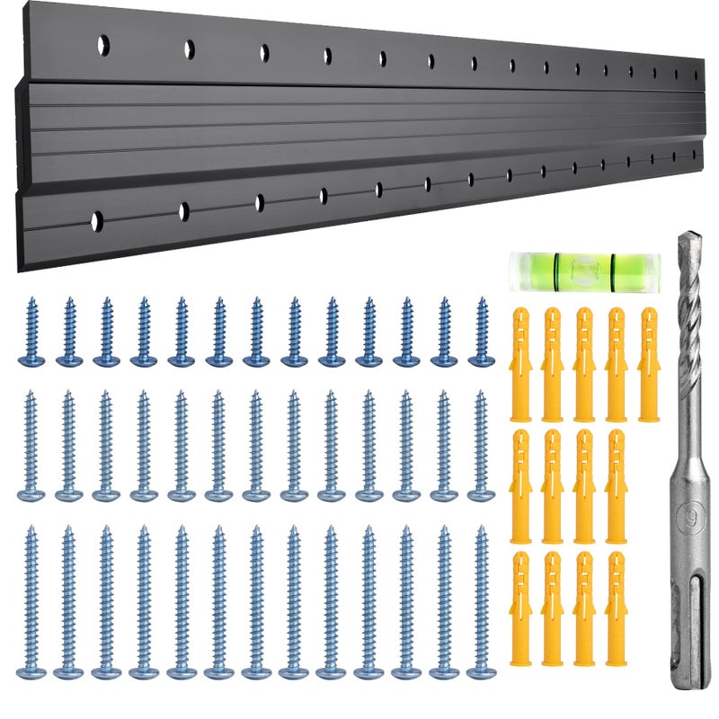 Antimbee French Cleat Hanger Heavy Duty 30 Inch Aluminum Z Bar Clips Hanger Interlocking Wall Mounting Bracket for Hanging Picture Mirror Headboard Whiteboard Floating Cabinet Panel Shelf Pallet - Image 2