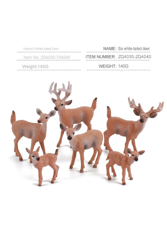 NIBEMINENT Children's Cognitive Forest Animal Model Deer Set