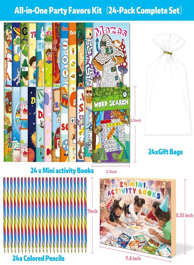 مجموعة كاليسكي من 24 كتاب أنشطة للأطفال من عمر 3-5 و6-8 سنوات، هدايا حفلات للأطفال من عمر 8-12 سنة، كتب ألغاز صغيرة مع أقلام تلوين، هدايا عيد ميلاد للأطفال الصغار، جوائز صفية - Image 2