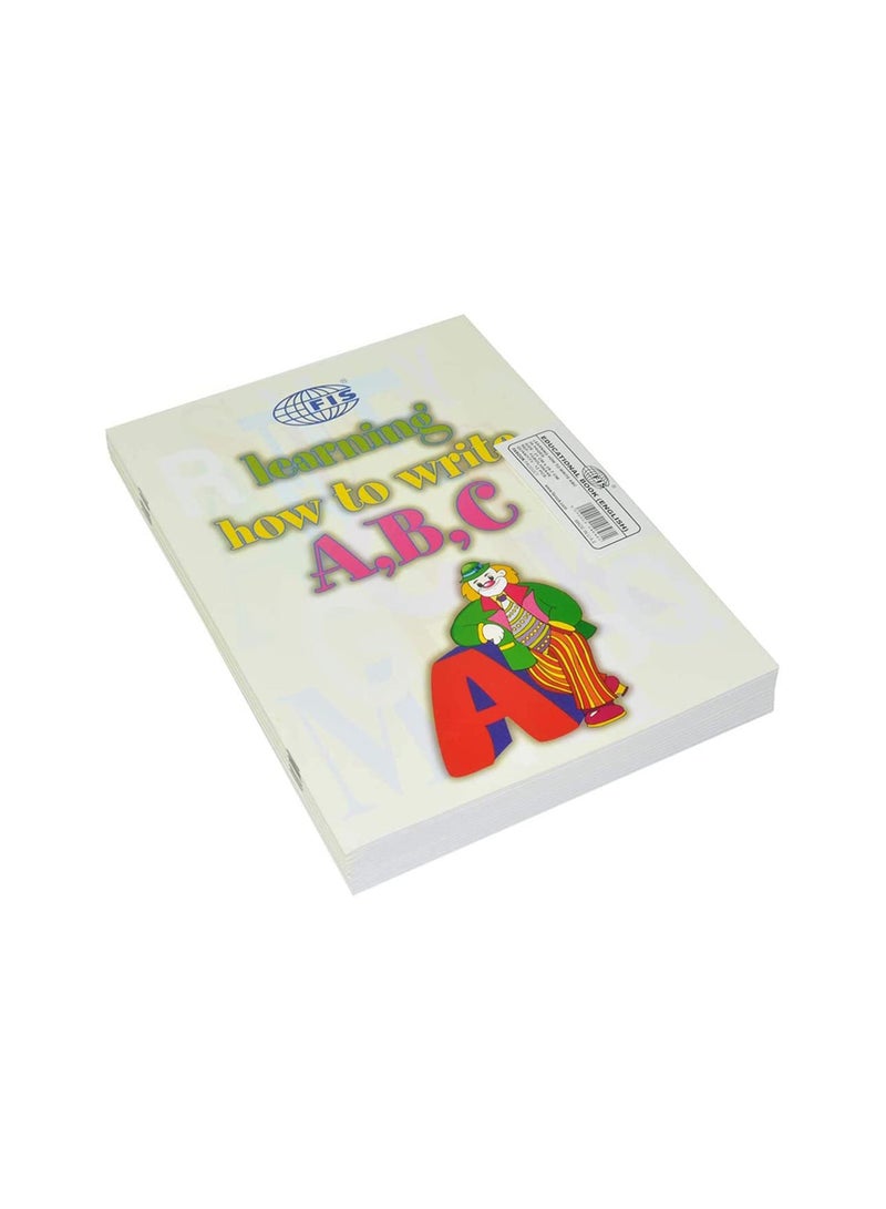 FIS كتاب الحروف الإنجليزية 12 قطعة A4، 28 صفحة - FSBOLHWA4E - Image 1