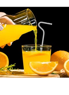 أوزيغالور 4 قطعة معاصرة الشفاه المعدنية للشراب مستخدم مرة أخرى ألياف معدنية مقاومة للصدأ مع 2 مسواك  - Image 5