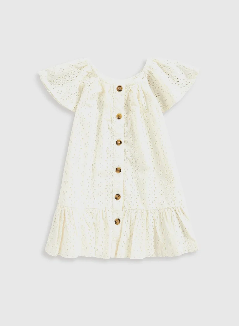 mothercare Eyelet Button-Up Dress
