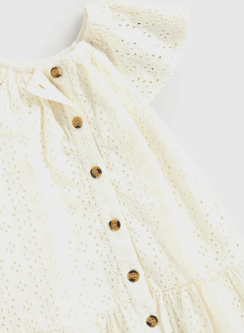 mothercare Eyelet Button-Up Dress