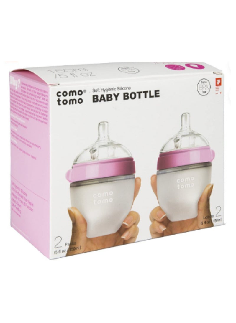 Natural Feel Baby Bottle Double Pack Pink 150ML - pzsku/ZC0421A6DC186170C7846Z/45/_/1722753814/f6abaa3f-0cc2-47af-9412-745363a30c47