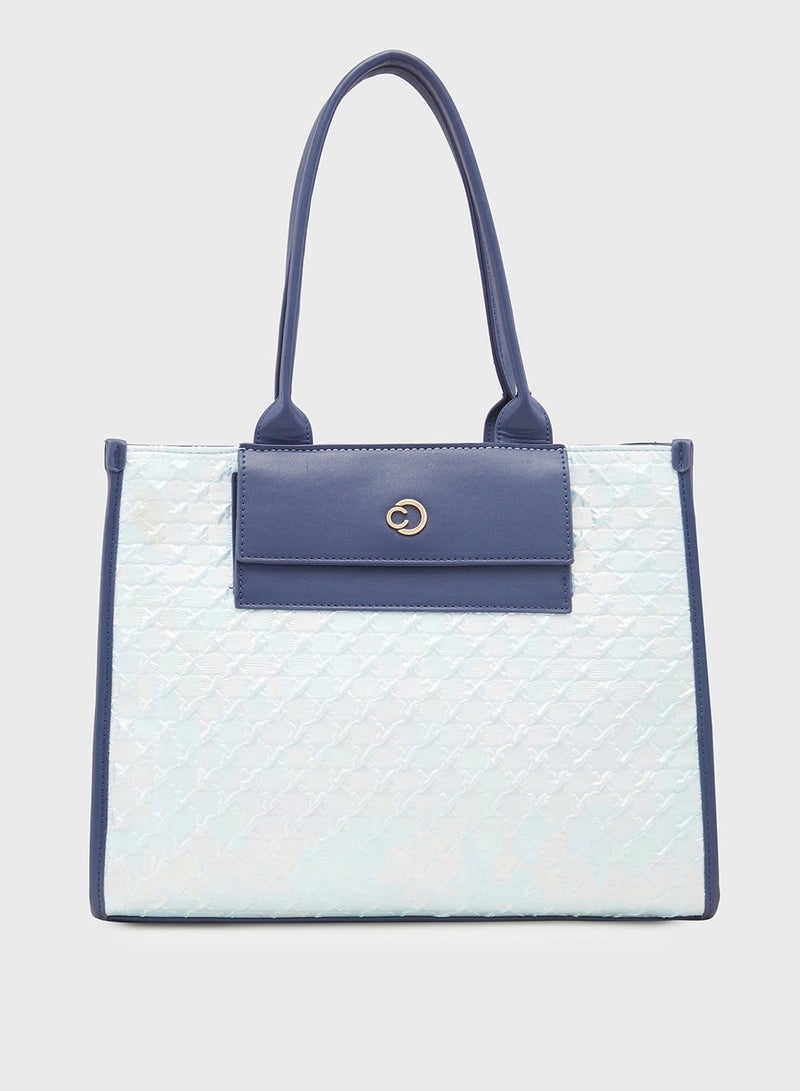 CAPRESE CAPRESE-JOSIE TOTE LARGE SKY BLUE  - Image 1